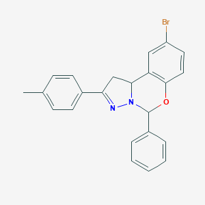 9-Bromo-2-(4-methylphenyl)-5-phenyl-1,10b-dihydropyrazolo[1,5-c][1,3]benzoxazine