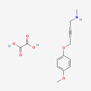 molecular formula C14H17NO6 B4073914 [4-(4-methoxyphenoxy)-2-butyn-1-yl]methylamine oxalate 