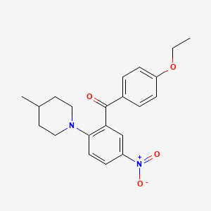 (4-ethoxyphenyl)[2-(4-methyl-1-piperidinyl)-5-nitrophenyl]methanone