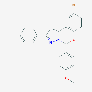 4-[9-Bromo-2-(4-methylphenyl)-1,10b-dihydropyrazolo[1,5-c][1,3]benzoxazin-5-yl]phenyl methyl ether