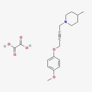 molecular formula C19H25NO6 B4073934 1-[4-(4-methoxyphenoxy)-2-butyn-1-yl]-4-methylpiperidine oxalate 