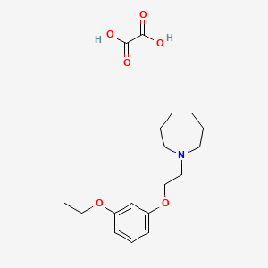 molecular formula C18H27NO6 B4073935 1-[2-(3-ethoxyphenoxy)ethyl]azepane oxalate 