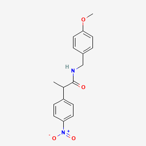 molecular formula C17H18N2O4 B4073943 N-(4-methoxybenzyl)-2-(4-nitrophenyl)propanamide 