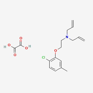 molecular formula C17H22ClNO5 B4073959 N-allyl-N-[2-(2-chloro-5-methylphenoxy)ethyl]-2-propen-1-amine oxalate 