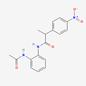 N-[2-(acetylamino)phenyl]-2-(4-nitrophenyl)propanamide