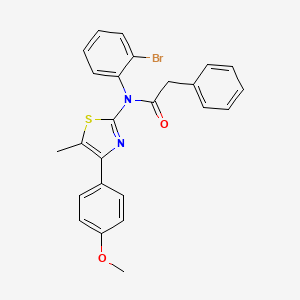 N-(2-bromophenyl)-N-[4-(4-methoxyphenyl)-5-methyl-1,3-thiazol-2-yl]-2-phenylacetamide