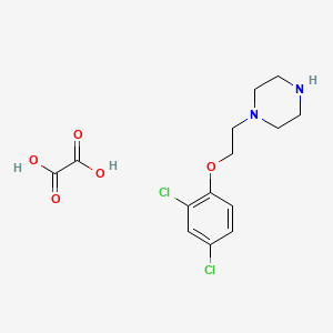 molecular formula C14H18Cl2N2O5 B4074008 1-[2-(2,4-dichlorophenoxy)ethyl]piperazine oxalate 