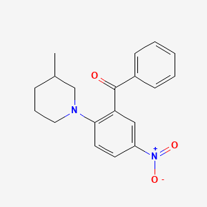 [2-(3-methyl-1-piperidinyl)-5-nitrophenyl](phenyl)methanone