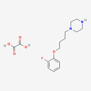 molecular formula C16H23FN2O5 B4074023 1-[4-(2-fluorophenoxy)butyl]piperazine oxalate 