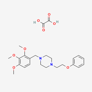 1-(2-phenoxyethyl)-4-(2,3,4-trimethoxybenzyl)piperazine oxalate