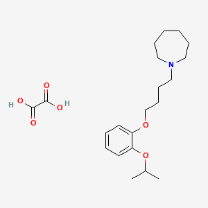 molecular formula C21H33NO6 B4074058 1-[4-(2-isopropoxyphenoxy)butyl]azepane oxalate 