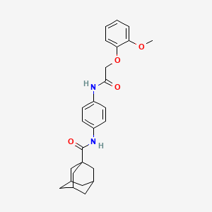 N-(4-{[2-(2-methoxyphenoxy)acetyl]amino}phenyl)-1-adamantanecarboxamide