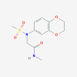 N~2~-(2,3-dihydro-1,4-benzodioxin-6-yl)-N~1~-methyl-N~2~-(methylsulfonyl)glycinamide