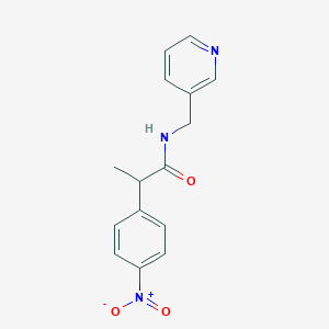 2-(4-nitrophenyl)-N-(3-pyridinylmethyl)propanamide