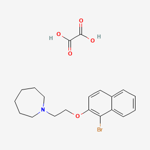 molecular formula C20H24BrNO5 B4074114 1-{2-[(1-bromo-2-naphthyl)oxy]ethyl}azepane oxalate 