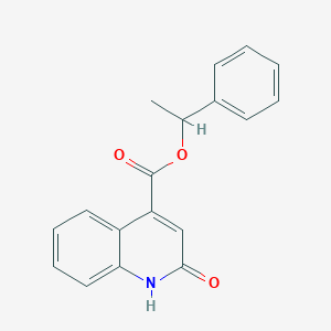 molecular formula C18H15NO3 B4074122 1-phenylethyl 2-hydroxy-4-quinolinecarboxylate 