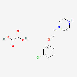 1-[2-(3-chlorophenoxy)ethyl]piperazine oxalate