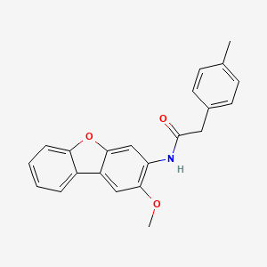 molecular formula C22H19NO3 B4074140 N-(2-methoxydibenzo[b,d]furan-3-yl)-2-(4-methylphenyl)acetamide 