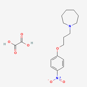 molecular formula C17H24N2O7 B4074141 1-[3-(4-nitrophenoxy)propyl]azepane oxalate 