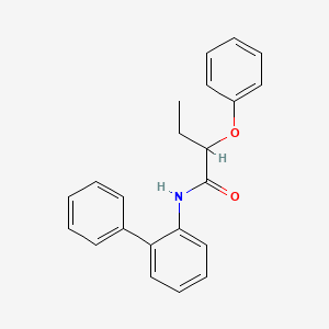 molecular formula C22H21NO2 B4074187 N-2-biphenylyl-2-phenoxybutanamide 