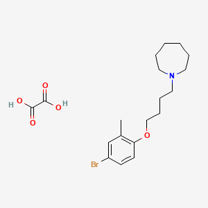 1-[4-(4-bromo-2-methylphenoxy)butyl]azepane oxalate