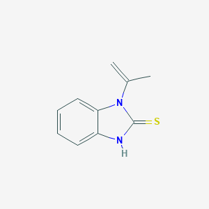 molecular formula C10H10N2S B040742 3-Prop-1-en-2-yl-1H-benzimidazole-2-thione CAS No. 115430-82-5