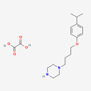 molecular formula C19H30N2O5 B4074214 1-[4-(4-isopropylphenoxy)butyl]piperazine oxalate 