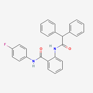 molecular formula C27H21FN2O2 B4074220 2-[(diphenylacetyl)amino]-N-(4-fluorophenyl)benzamide 