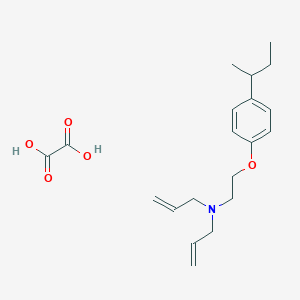 molecular formula C20H29NO5 B4074247 N-allyl-N-[2-(4-sec-butylphenoxy)ethyl]-2-propen-1-amine oxalate 