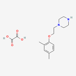 molecular formula C16H24N2O5 B4074248 1-[2-(2,4-dimethylphenoxy)ethyl]piperazine oxalate 