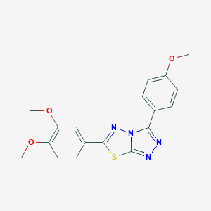 6-(3,4-Dimethoxyphenyl)-3-(4-methoxyphenyl)[1,2,4]triazolo[3,4-b][1,3,4]thiadiazole