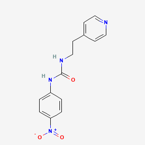 molecular formula C14H14N4O3 B4074290 N-(4-nitrophenyl)-N'-[2-(4-pyridinyl)ethyl]urea 