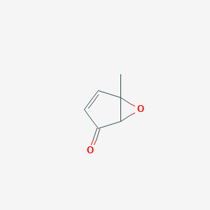 molecular formula C6H6O2 B040743 5-Methyl-6-oxabicyclo[3.1.0]hex-3-en-2-one CAS No. 120930-39-4