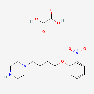 molecular formula C16H23N3O7 B4074304 1-[4-(2-nitrophenoxy)butyl]piperazine oxalate 