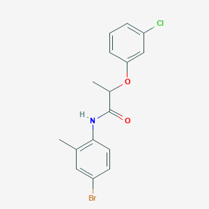 N-(4-bromo-2-methylphenyl)-2-(3-chlorophenoxy)propanamide