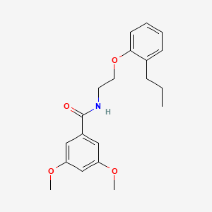 3,5-dimethoxy-N-[2-(2-propylphenoxy)ethyl]benzamide