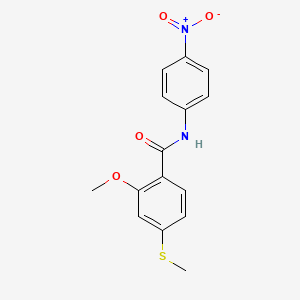 2-methoxy-4-(methylthio)-N-(4-nitrophenyl)benzamide