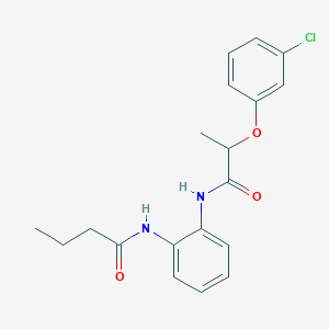 N-(2-{[2-(3-chlorophenoxy)propanoyl]amino}phenyl)butanamide