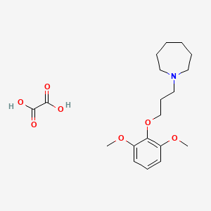 1-[3-(2,6-dimethoxyphenoxy)propyl]azepane oxalate