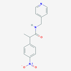 2-(4-nitrophenyl)-N-(4-pyridinylmethyl)propanamide