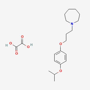 molecular formula C20H31NO6 B4074364 1-[3-(4-isopropoxyphenoxy)propyl]azepane oxalate 