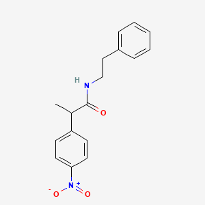 molecular formula C17H18N2O3 B4074370 2-(4-nitrophenyl)-N-(2-phenylethyl)propanamide 