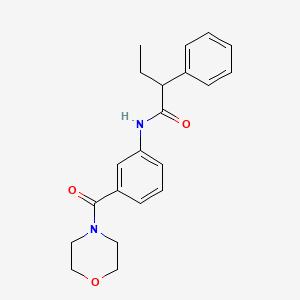 molecular formula C21H24N2O3 B4074375 N-[3-(4-morpholinylcarbonyl)phenyl]-2-phenylbutanamide 