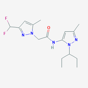 2-[3-(difluoromethyl)-5-methyl-1H-pyrazol-1-yl]-N-[1-(1-ethylpropyl)-3-methyl-1H-pyrazol-5-yl]acetamide