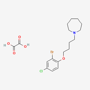 1-[4-(2-bromo-4-chlorophenoxy)butyl]azepane oxalate