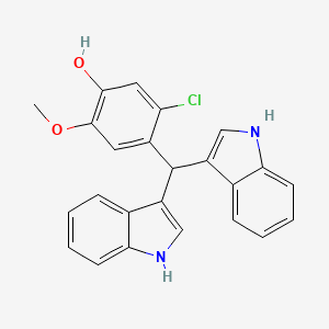 5-chloro-4-(di-1H-indol-3-ylmethyl)-2-methoxyphenol