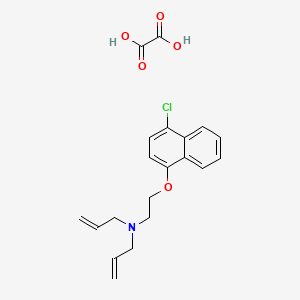 molecular formula C20H22ClNO5 B4074438 N-allyl-N-{2-[(4-chloro-1-naphthyl)oxy]ethyl}-2-propen-1-amine oxalate 