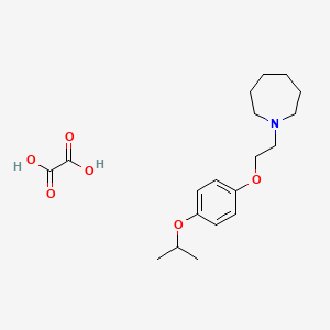 molecular formula C19H29NO6 B4074445 1-[2-(4-isopropoxyphenoxy)ethyl]azepane oxalate 