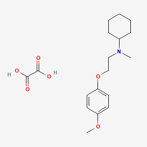 molecular formula C18H27NO6 B4074452 N-[2-(4-methoxyphenoxy)ethyl]-N-methylcyclohexanamine oxalate 