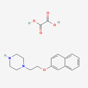 molecular formula C18H22N2O5 B4074465 1-[2-(2-naphthyloxy)ethyl]piperazine oxalate 